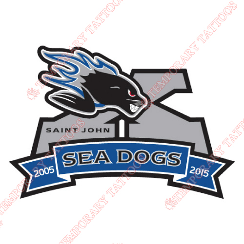 Saint John Sea Dogs Customize Temporary Tattoos Stickers NO.7466